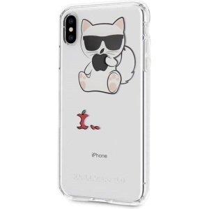Kup Karl Lagerfeld KLHCI65CFA iPhone Xs Max hardcase transparent Choupette Fun - KLD033CL - {ean13} - Sklep Home Screen
