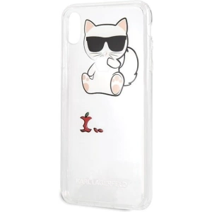 Kup Karl Lagerfeld KLHCI65CFA iPhone Xs Max hardcase transparent Choupette Fun - KLD033CL - {ean13} - Sklep Home Screen