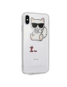 Kup Karl Lagerfeld KLHCI65CFA iPhone Xs Max hardcase transparent Choupette Fun - KLD033CL - {ean13} - Sklep Home Screen