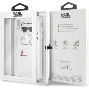 Kup Karl Lagerfeld KLHCI65CFA iPhone Xs Max hardcase transparent Choupette Fun - KLD033CL - {ean13} - Sklep Home Screen