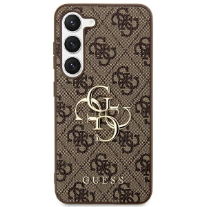 Buy Guess GUHCS24L4GMGBR Samsung Galaxy S24 Ultra hardcase 4G Big Metal Logo brown - GUE3139 - {ean13} - Home Screen Store Europe