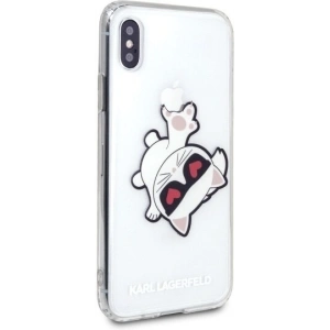Kup Karl Lagerfeld KLHCI65CFHE iPhone Xs Max hardcase transparent Choupette Fun - KLD034CL - {ean13} - Sklep Home Screen