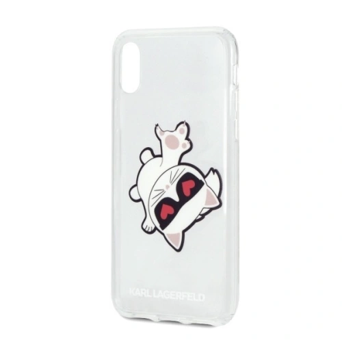 Kup Karl Lagerfeld KLHCI65CFHE iPhone Xs Max hardcase transparent Choupette Fun - KLD034CL - {ean13} - Sklep Home Screen