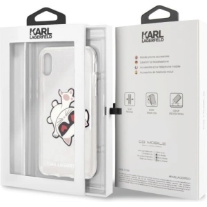 Kup Karl Lagerfeld KLHCI65CFHE iPhone Xs Max hardcase transparent Choupette Fun - KLD034CL - {ean13} - Sklep Home Screen