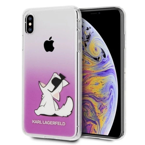 Kup Karl Lagerfeld KLHCI65CFNRCPI iPhone Xs Max hardcase różowy/pink Choupette Fun - KLD037PNK - {ean13} - Sklep Home Screen