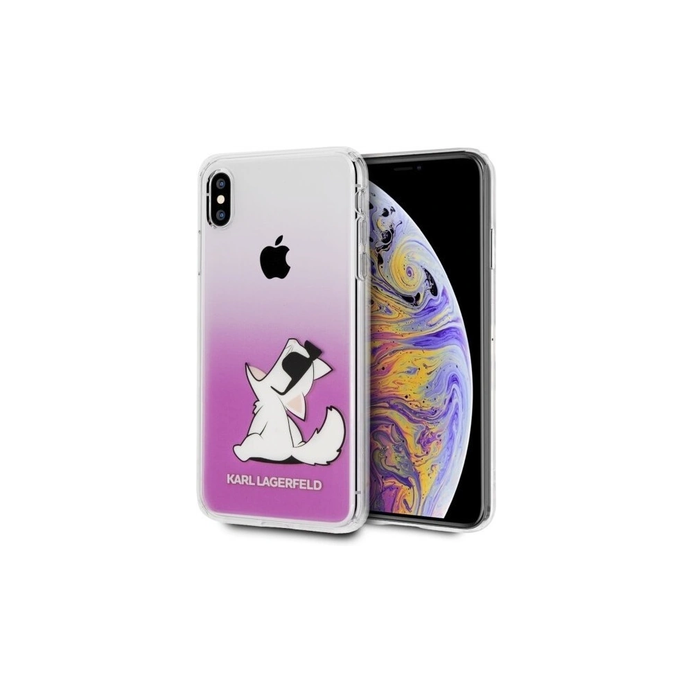 Karl Lagerfeld KLHCI65CFNRCPI iPhone Xs Max hardcase różowy/pink Choupette Fun