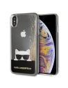 Karl Lagerfeld KLHCI65CHPEEGO iPhone Xs Max arany/złoty kemény tok Folyékony Csillám
