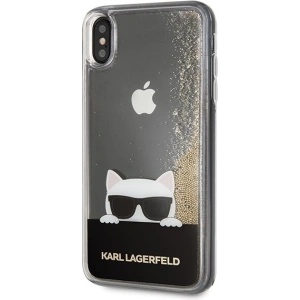 Kup Karl Lagerfeld KLHCI65CHPEEGO iPhone Xs Max gold/złoty hard case Liquid Glitter - KLD038GLD - {ean13} - Sklep Home Screen