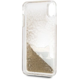 Kup Karl Lagerfeld KLHCI65CHPEEGO iPhone Xs Max gold/złoty hard case Liquid Glitter - KLD038GLD - {ean13} - Sklep Home Screen