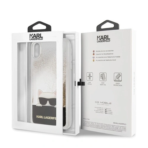 Kup Karl Lagerfeld KLHCI65CHPEEGO iPhone Xs Max arany/złoty kemény tok Folyékony Csillám - KLD038GLD - {ean13} - Sklep Home Screen