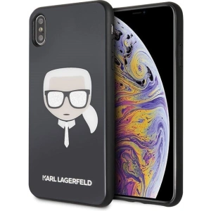 Kup Karl Lagerfeld KLHCI65DLHBK iPhone Xs Max czarny/black Iconic Glitter Karl`s Head - KLD039BLK - {ean13} - Sklep Home Screen