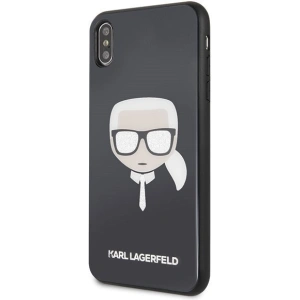 Kup Karl Lagerfeld KLHCI65DLHBK iPhone Xs Max czarny/black Iconic Glitter Karl`s Head - KLD039BLK - {ean13} - Sklep Home Screen