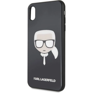 Kup Karl Lagerfeld KLHCI65DLHBK iPhone Xs Max czarny/black Iconic Glitter Karl`s Head - KLD039BLK - {ean13} - Sklep Home Screen