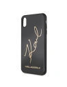 Kup Karl Lagerfeld KLHCI65DLKSBK iPhone Xs Max schwarz/schwarzes Hartschalenetui Signature Glitter - KLD040BLK - {ean13} - Sklep Home Screen