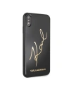 Kup Karl Lagerfeld KLHCI65DLKSBK iPhone Xs Max fekete/black kemény tok Signature Glitter - KLD040BLK - {ean13} - Sklep Home Screen