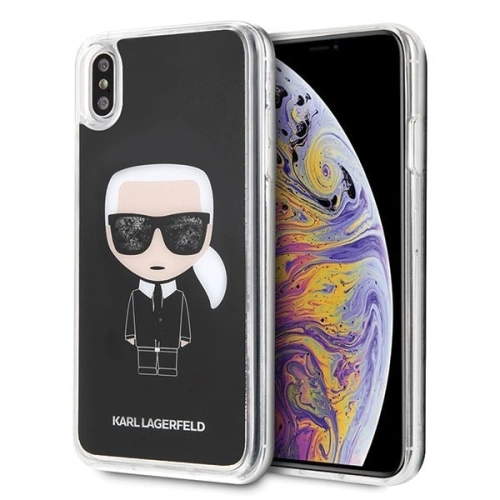 Kup Karl Lagerfeld KLHCI65ICGBK iPhone Xs Max černý/black Iconic Glitter - KLD041BLK - {ean13} - Sklep Home Screen