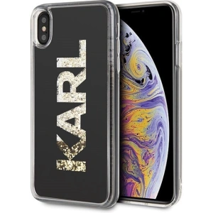 Kup Karl Lagerfeld KLHCI65KAGBK iPhone Xs Max czarny/black Karl logo Glitter - KLD045BLK - {ean13} - Sklep Home Screen