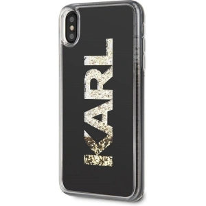 Karl Lagerfeld KLHCI65KAGBK iPhone Xs Max black Karl logo Glitter
