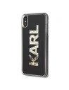 Kup Karl Lagerfeld KLHCI65KAGBK iPhone Xs Max fekete/black Karl logo Glitter - KLD045BLK - {ean13} - Sklep Home Screen