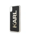 Kup Karl Lagerfeld KLHCI65KAGBK iPhone Xs Max fekete/black Karl logo Glitter - KLD045BLK - {ean13} - Sklep Home Screen