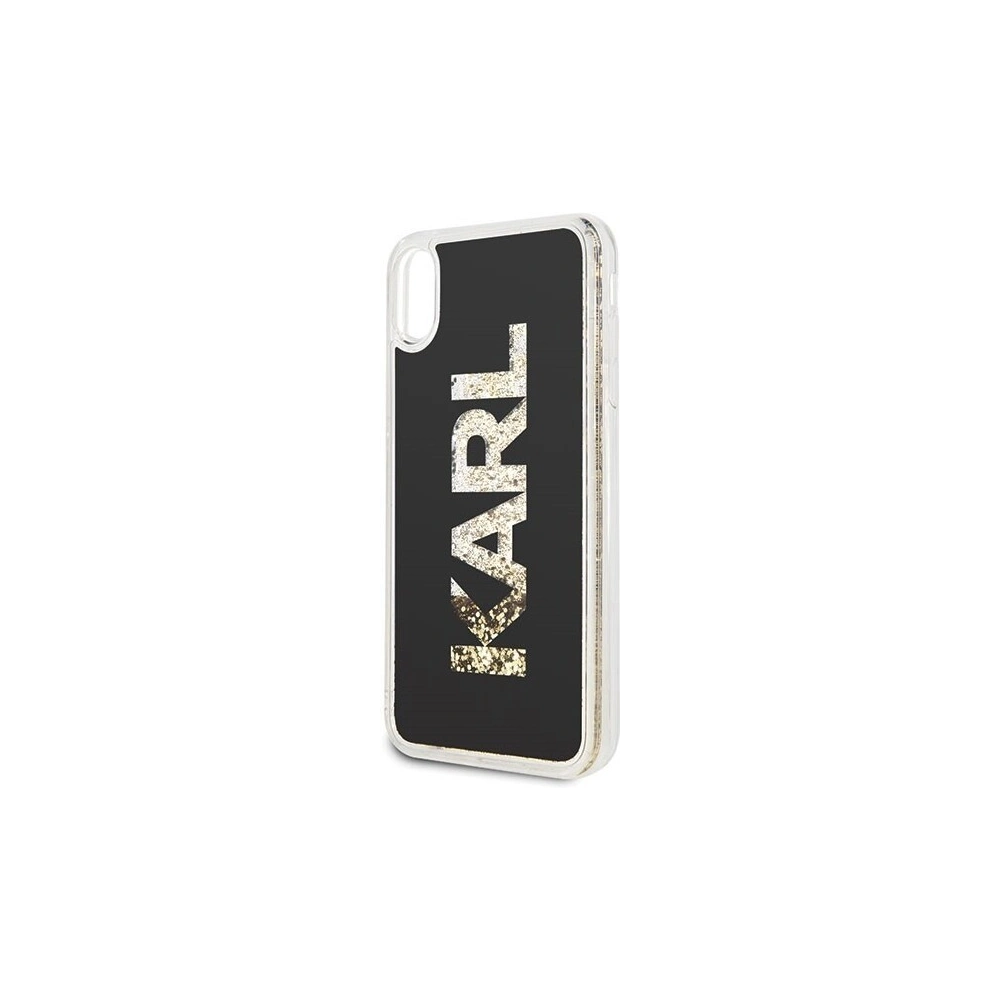 Karl Lagerfeld KLHCI65KAGBK iPhone Xs Max czarny/black Karl logo Glitter