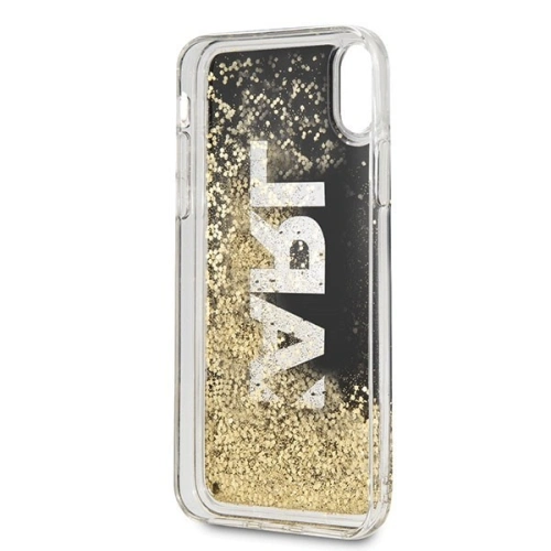 Kup Karl Lagerfeld KLHCI65KAGBK iPhone Xs Max fekete/black Karl logo Glitter - KLD045BLK - {ean13} - Sklep Home Screen