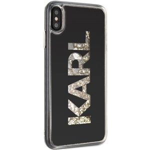 Kup Karl Lagerfeld KLHCI65KAGBK iPhone Xs Max czarny/black Karl logo Glitter - KLD045BLK - {ean13} - Sklep Home Screen
