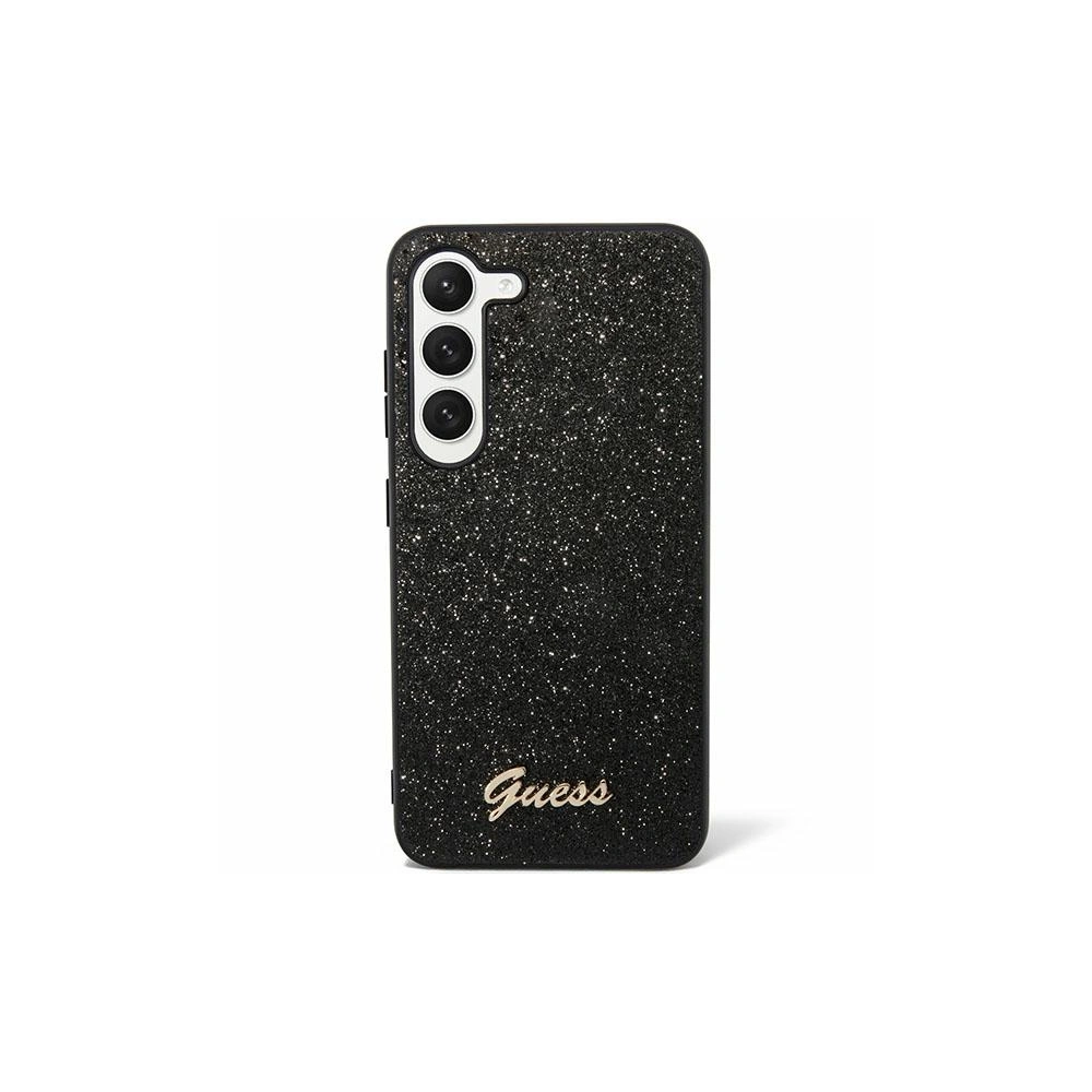 Etui Guess GUHCS24LHGGSHK Samsung Galaxy S24 Ultra hardcase Glitter Script czarny/black