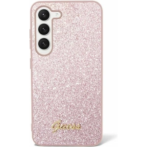 Buy Guess GUHCS24LHGGSHP Samsung Galaxy S24 Ultra hardcase Glitter Script pink - GUE3154 - {ean13} - Home Screen Store Europe
