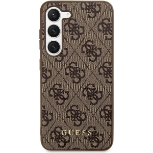 Kup Case Guess GUHCS24MG4GFBR Samsung Galaxy S24+ Plus Hartschale 4G Metall Gold Logo braun/brown - GUE3156 - {ean13} - Sklep Home Screen