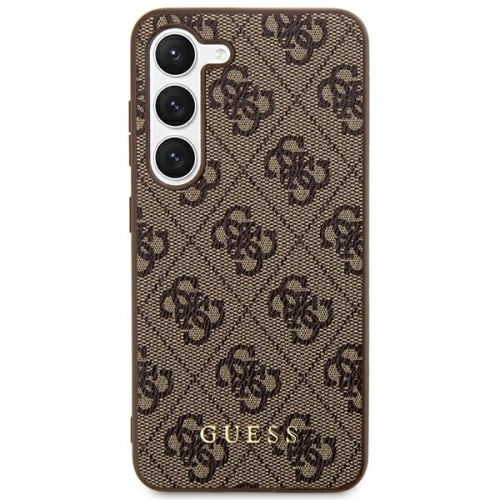 Kup Case Guess GUHCS24MG4GFBR Samsung Galaxy S24+ Plus Hartschale 4G Metall Gold Logo braun/brown - GUE3156 - {ean13} - Sklep Home Screen