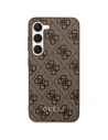 Case Guess GUHCS24MG4GFBR Samsung Galaxy S24+ Plus Hartschale 4G Metall Gold Logo braun/brown