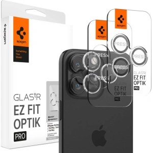 Kup Szkło hartowane na aparat Spigen Optik.tr ez Fit Camera Protector Apple iPhone 14 Pro / 14 Pro Max / 15 Pro / 15 Pro Max Crystal Clear [2 PACK] - SPN3207 - {ean13} - Sklep Home Screen