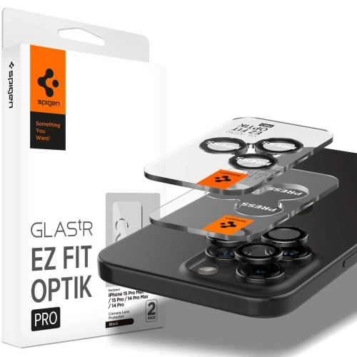 Kup Szkło hartowane na aparat Spigen Optik.tr ez Fit Camera Protector Apple iPhone 14 Pro / 14 Pro Max / 15 Pro / 15 Pro Max Crystal Clear [2 PACK] - SPN3207 - {ean13} - Sklep Home Screen