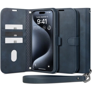 Buy Spigen Wallet S Pro Apple iPhone 15 Pro Max Navy - SPN3209 - {ean13} - Home Screen Store Europe