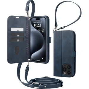 Buy Spigen Wallet S Pro Apple iPhone 15 Pro Max Navy - SPN3209 - {ean13} - Home Screen Store Europe