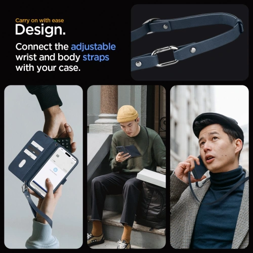 Kup Etui Spigen Wallet S Pro Apple iPhone 15 Pro Max Navy - SPN3209 - {ean13} - Sklep Home Screen