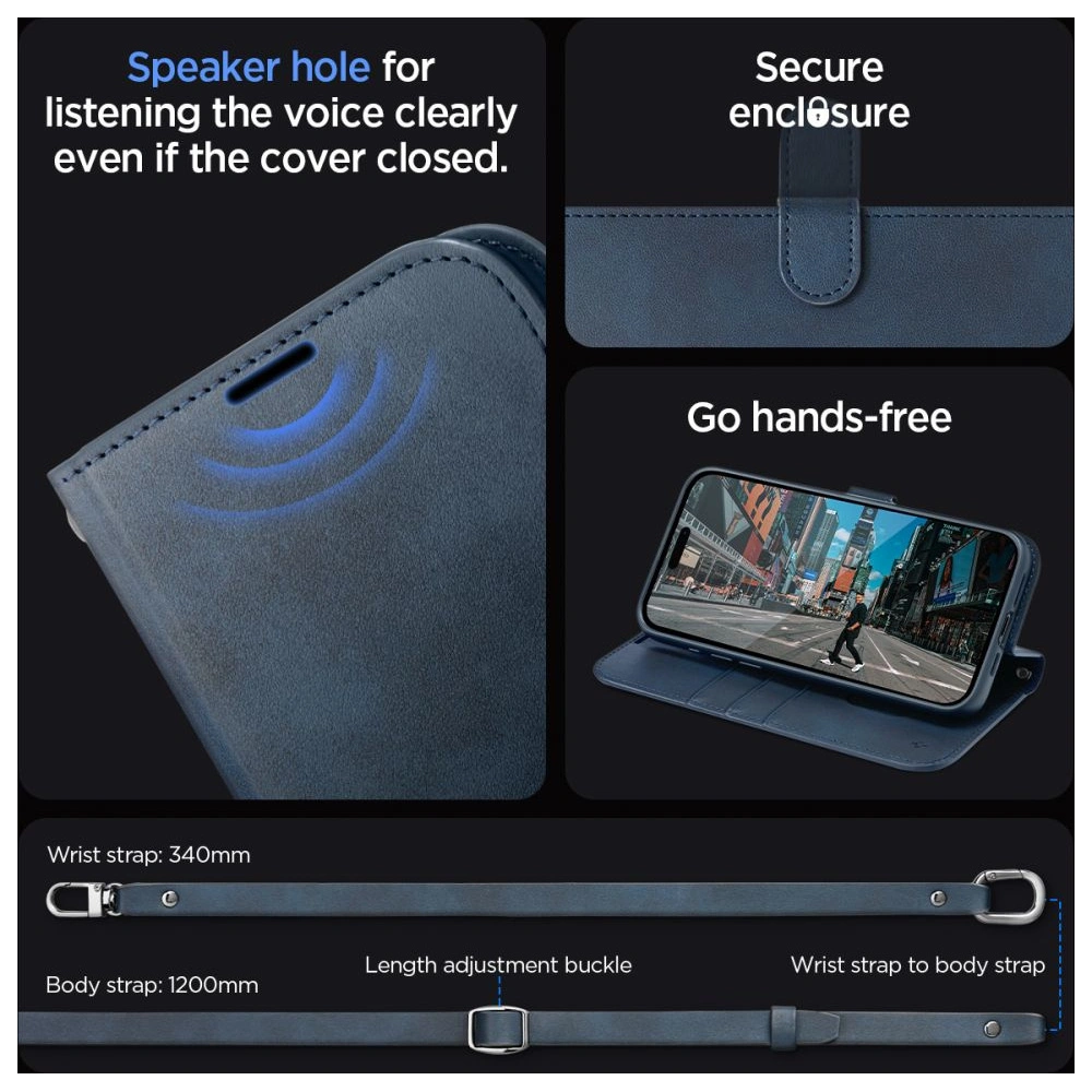 Etui Spigen Wallet S Pro Apple iPhone 15 Pro Max Navy