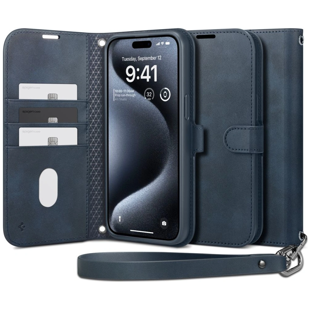 Etui Spigen Wallet S Pro Apple iPhone 15 Pro Navy