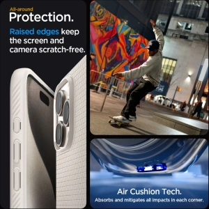 Buy Spigen Liquid Air Apple iPhone 15 Pro Max Natural Titanium - SPN3213 - {ean13} - Home Screen Store Europe