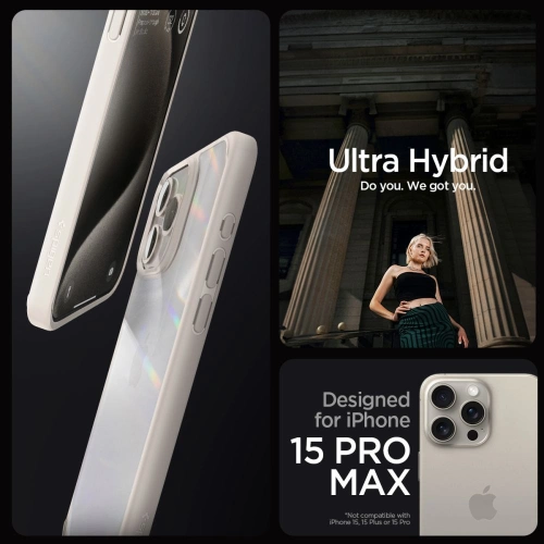 Buy Spigen Ultra Hybrid Apple iPhone 15 Pro Max Natural Titanium - SPN3216 - {ean13} - Home Screen Store Europe