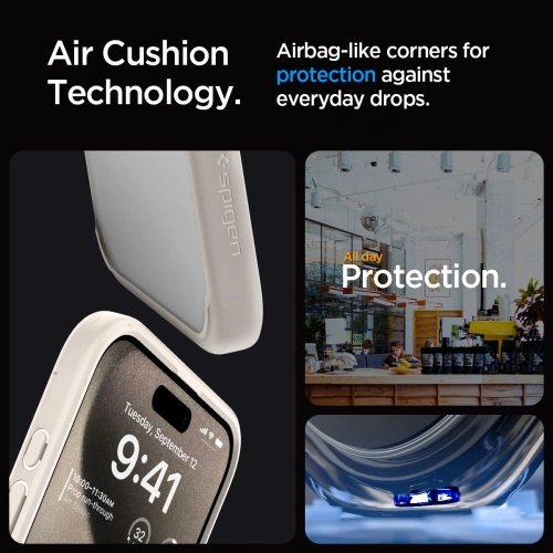 Buy Spigen Ultra Hybrid Apple iPhone 15 Pro Max Natural Titanium - SPN3216 - {ean13} - Home Screen Store Europe