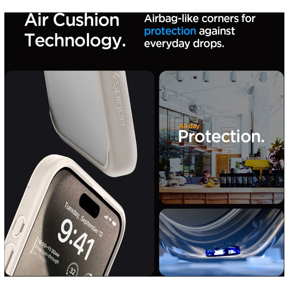 Etui Spigen Ultra Hybrid Apple iPhone 15 Pro Max Natural Titanium