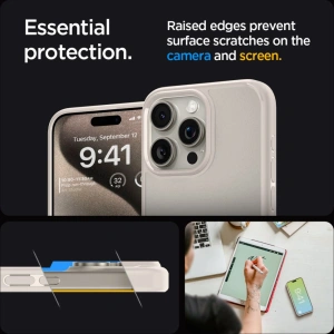 Buy Spigen Ultra Hybrid Apple iPhone 15 Pro Max Natural Titanium - SPN3216 - {ean13} - Home Screen Store Europe