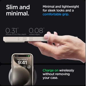 Buy Spigen Ultra Hybrid Apple iPhone 15 Pro Max Natural Titanium - SPN3216 - {ean13} - Home Screen Store Europe