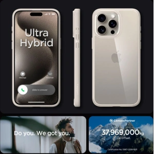 Buy Spigen Ultra Hybrid Apple iPhone 15 Pro Max Natural Titanium - SPN3216 - {ean13} - Home Screen Store Europe