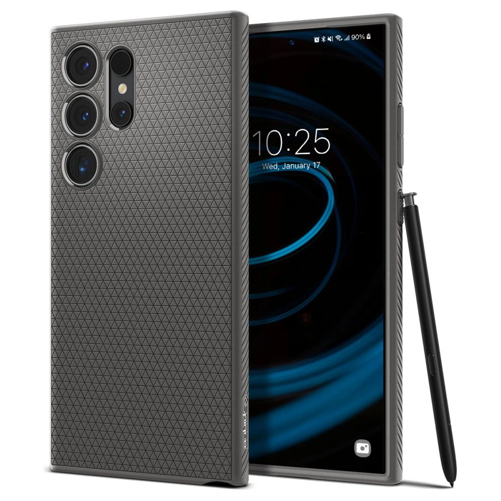 Etui Spigen Liquid Air Samsung Galaxy S24 Ultra Marble Grey