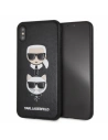 Karl Lagerfeld KLHCI65KICKC iPhone Xs Max keménytok fekete/black Karl & Choupette