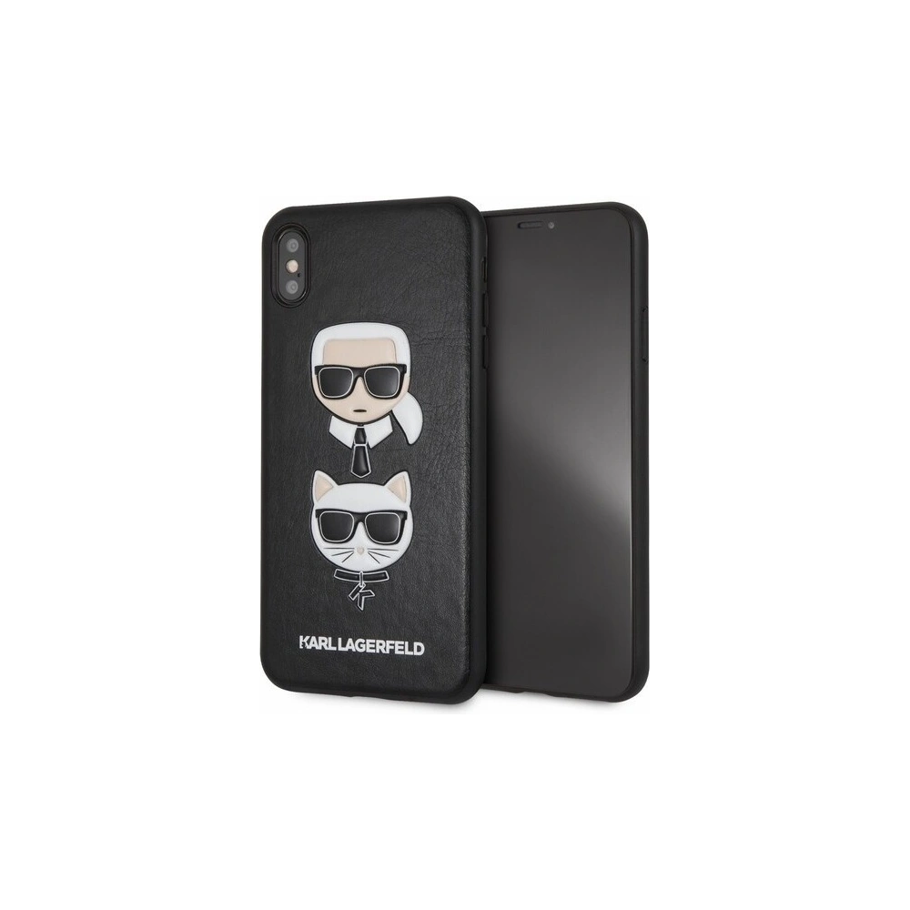 Karl Lagerfeld KLHCI65KICKC iPhone Xs Max hardcase czarny/black Karl & Choupette