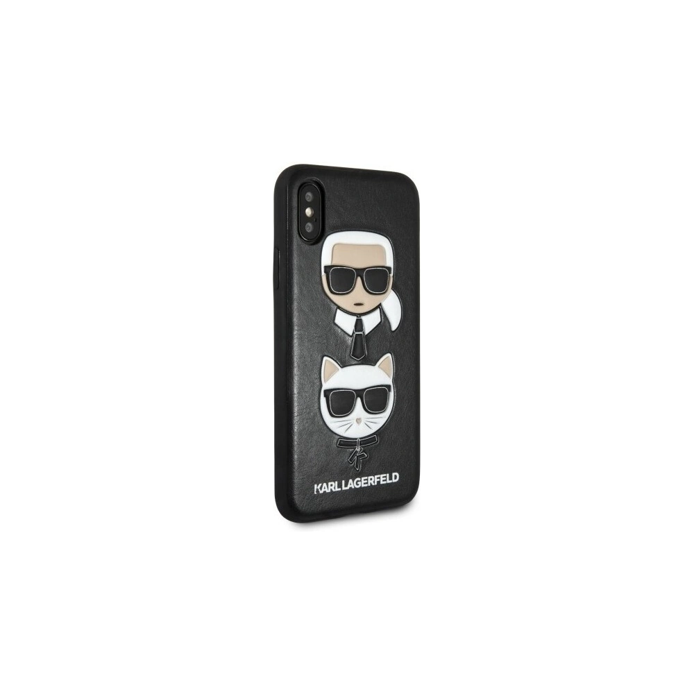 Karl Lagerfeld KLHCI65KICKC iPhone Xs Max hardcase czarny/black Karl & Choupette